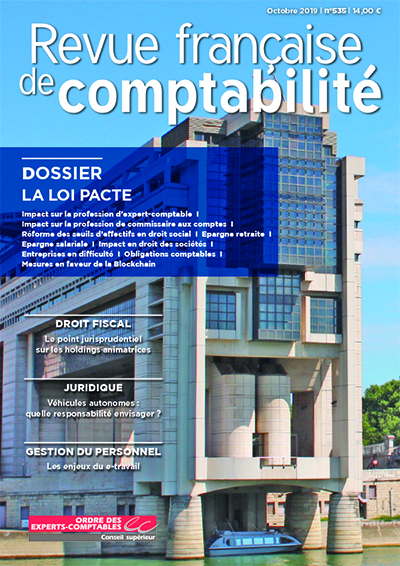 RFC N° 535  - Octobre 2019 - Dossier : La loi Pacte