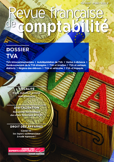 RFC N° 542 - Mai 2020 - Dossier : TVA