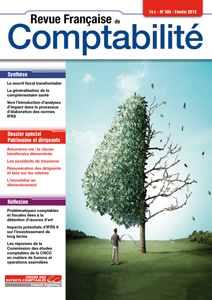 RFC N° 484 - Revue française de la comptabilité - Février 2015 - Dossier : patrimoine et dirigeants